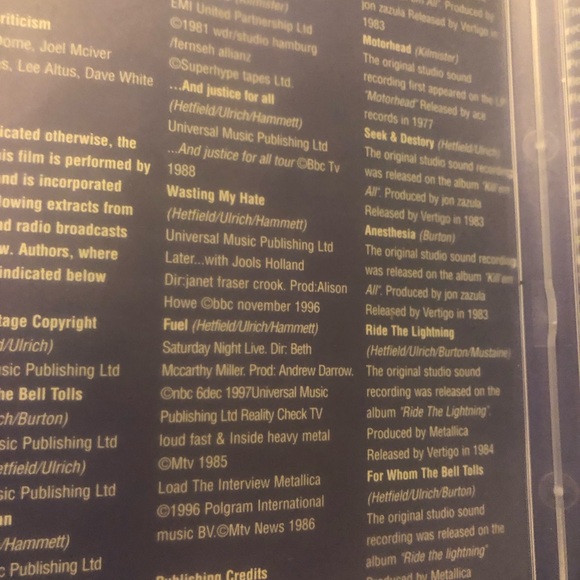 Metallica - Kill Em All to St. Anger (DVD, 2006) - Picture 3 of 8